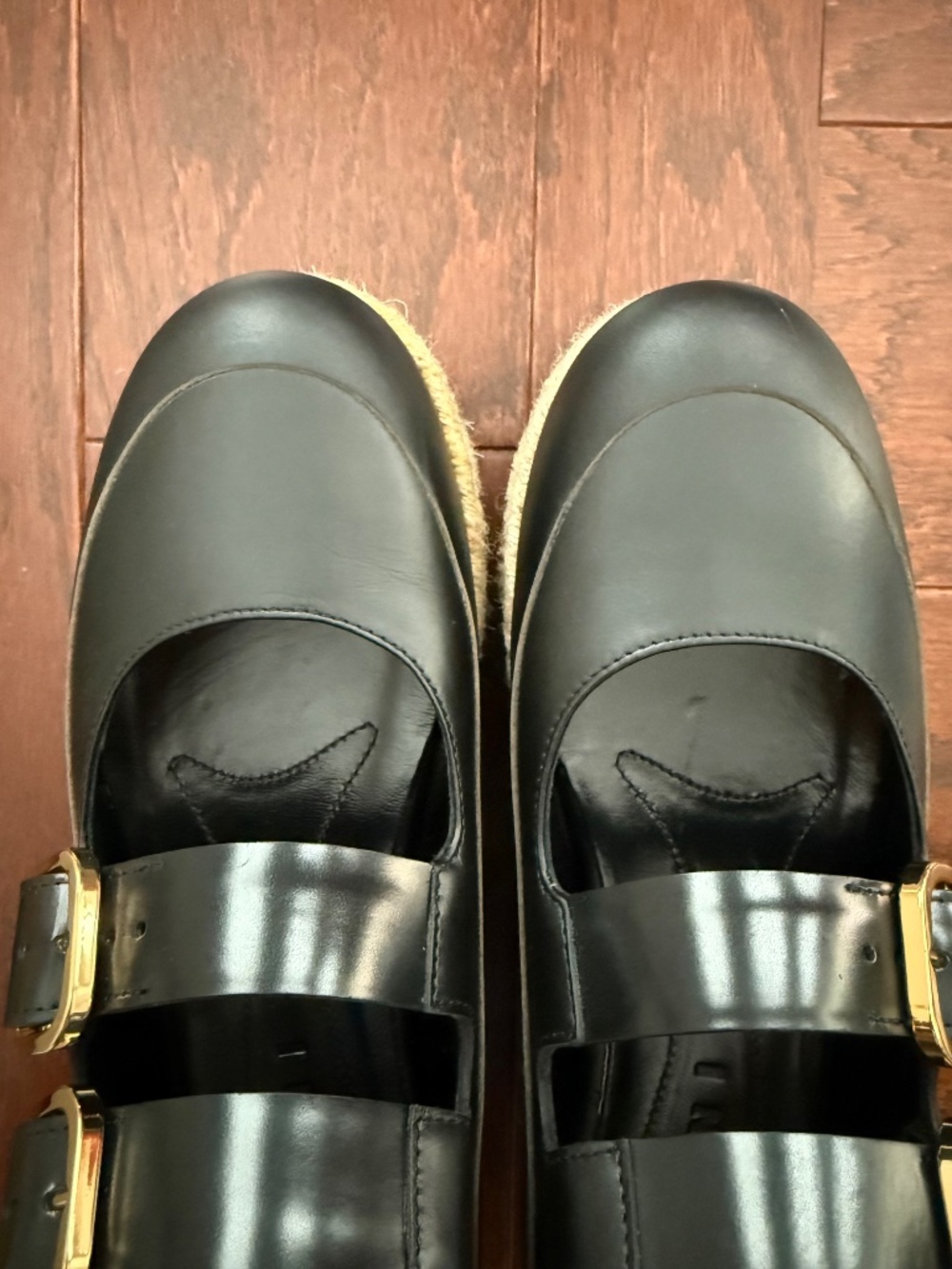 Marni Platform Espadrille Mary Janes in Black, size 37 - Picture 3 of 10